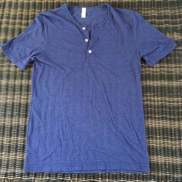 American Apparel Other - American Apparel Navy Short Sleeve Henley Tee American Apparel Other - American Apparel Navy Short Sleeve Henley Tee